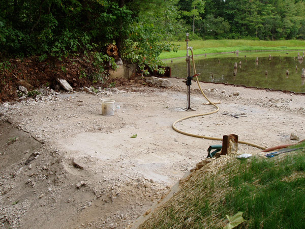 pressure grouting foundation construction dam and spillway va